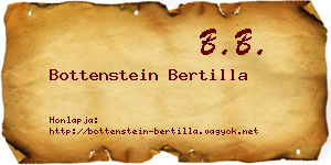 Bottenstein Bertilla névjegykártya