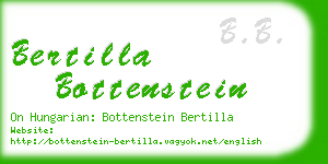 bertilla bottenstein business card